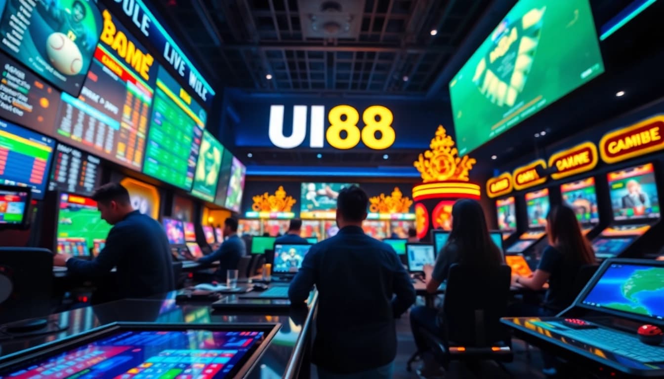 Engaging UU88 futbol online gaming scene with vibrant interface showcasing diverse betting options.