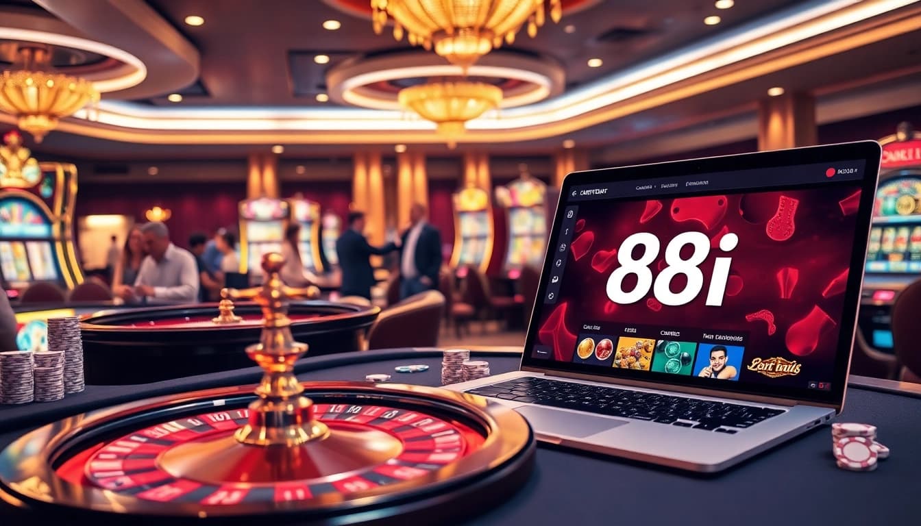 Experience the thrill of 88i with professional casino gaming visuals showcasing luxury tables and exciting gameplay.