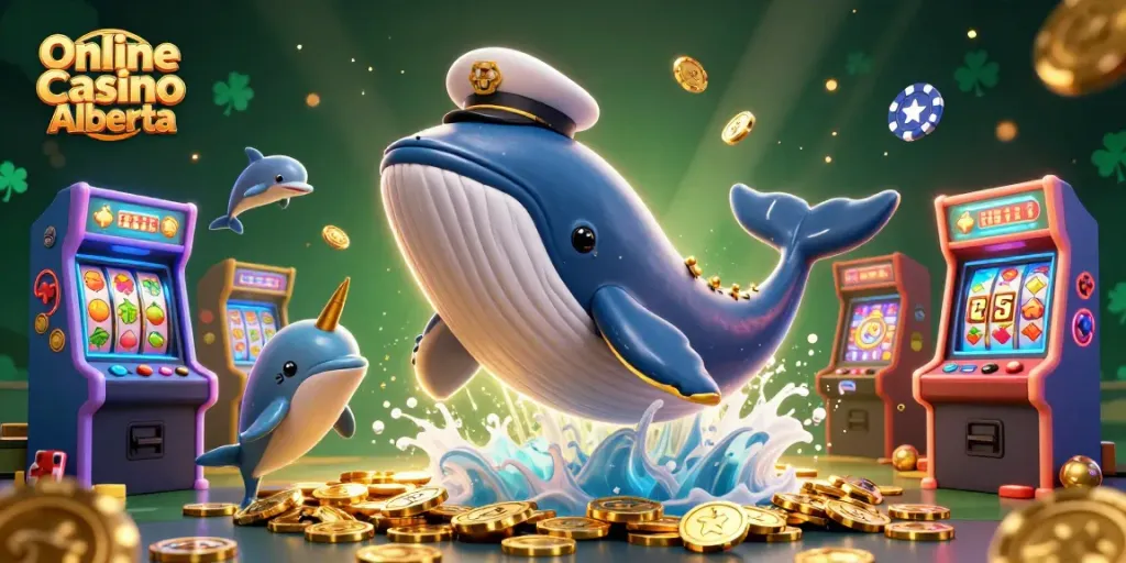 Experience thrilling jackpots at Online Casino Alberta with vivid 3D characters surrounded by winning elements.