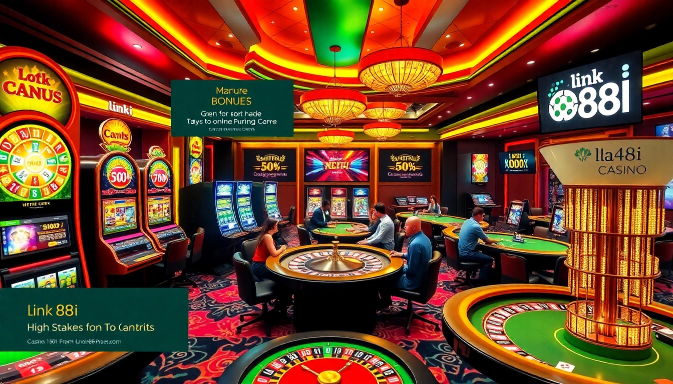 Experience the thrill of winning with link 88i at a vibrant online casino scene.