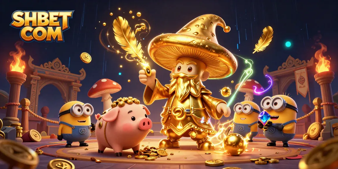 Engage with thrilling games at SHBET COM featuring magical golden wizard and treasure-hunting pig