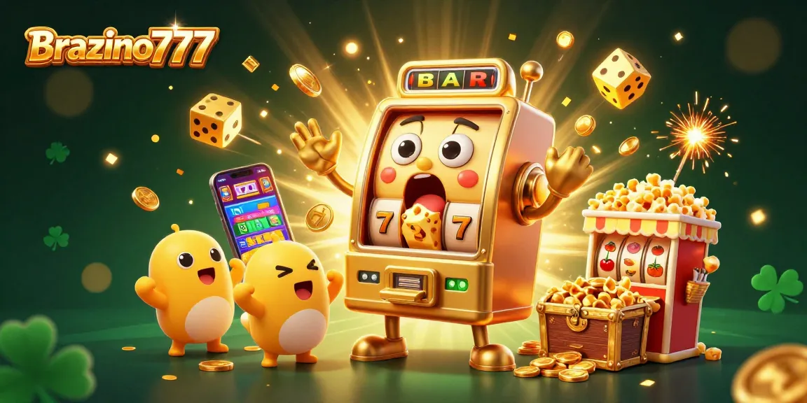 Spin to win at Brazino777 with cheerful slot machines and golden coins flying!