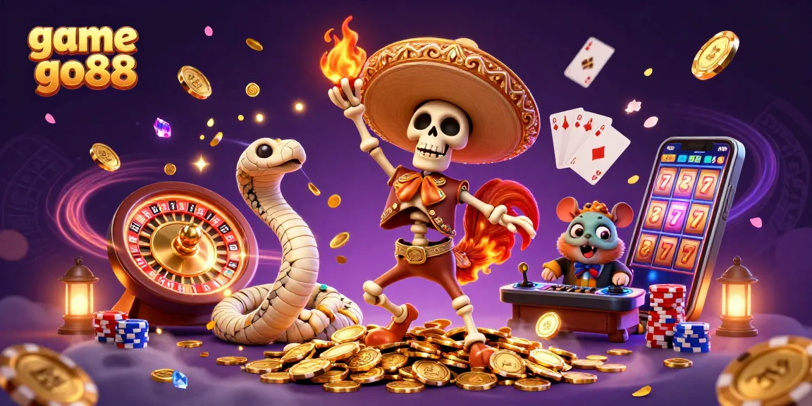 Engage with game go88 through vibrant casino action featuring fun characters and sparkling elements.