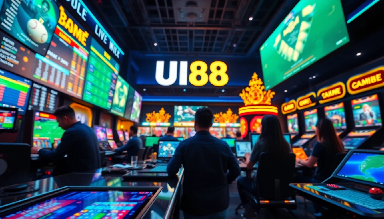 Engaging UU88 futbol online gaming scene with vibrant interface showcasing diverse betting options.