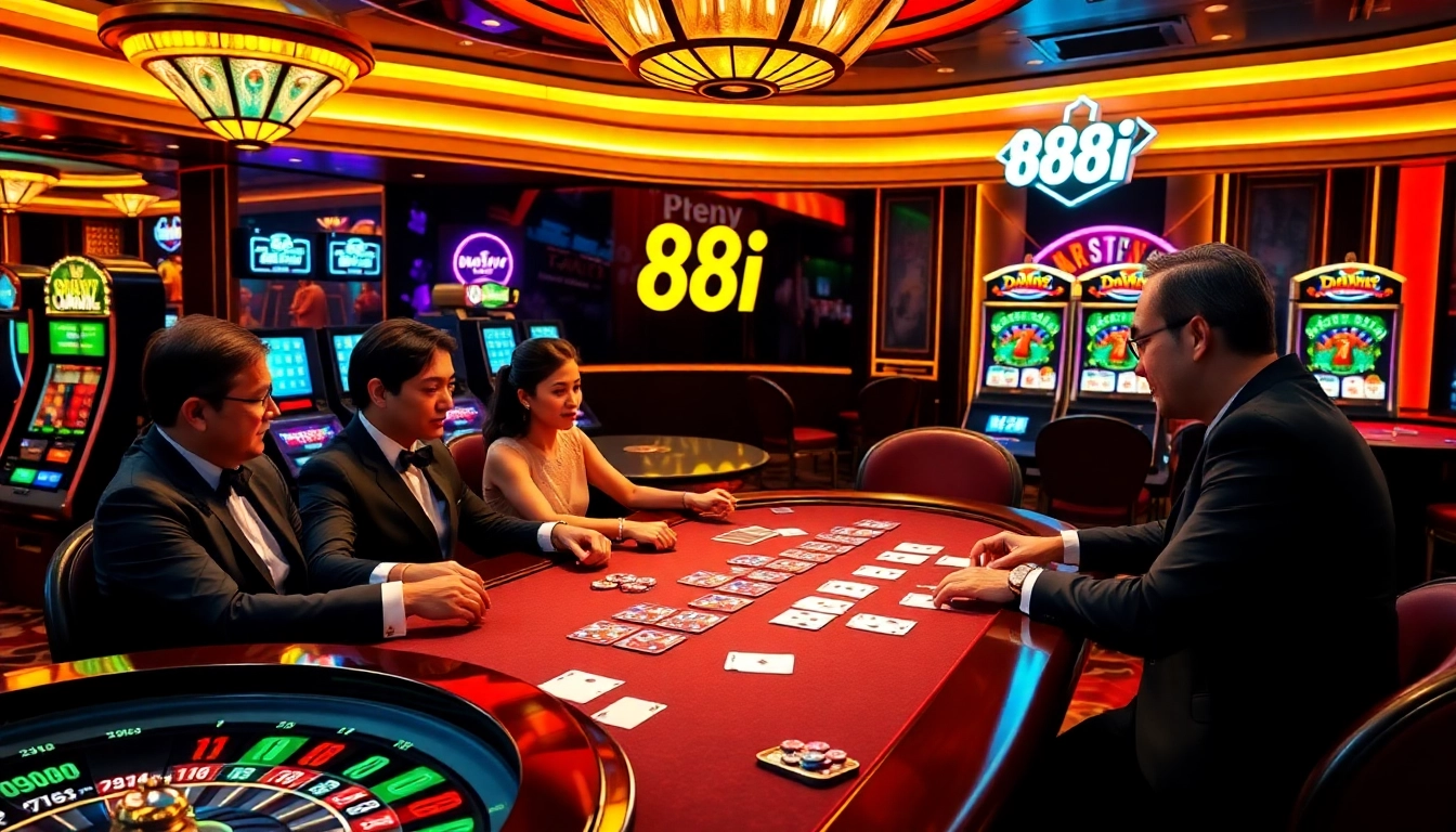 Engage with thrilling card games and slot machines at 88i, where excitement meets luxury.