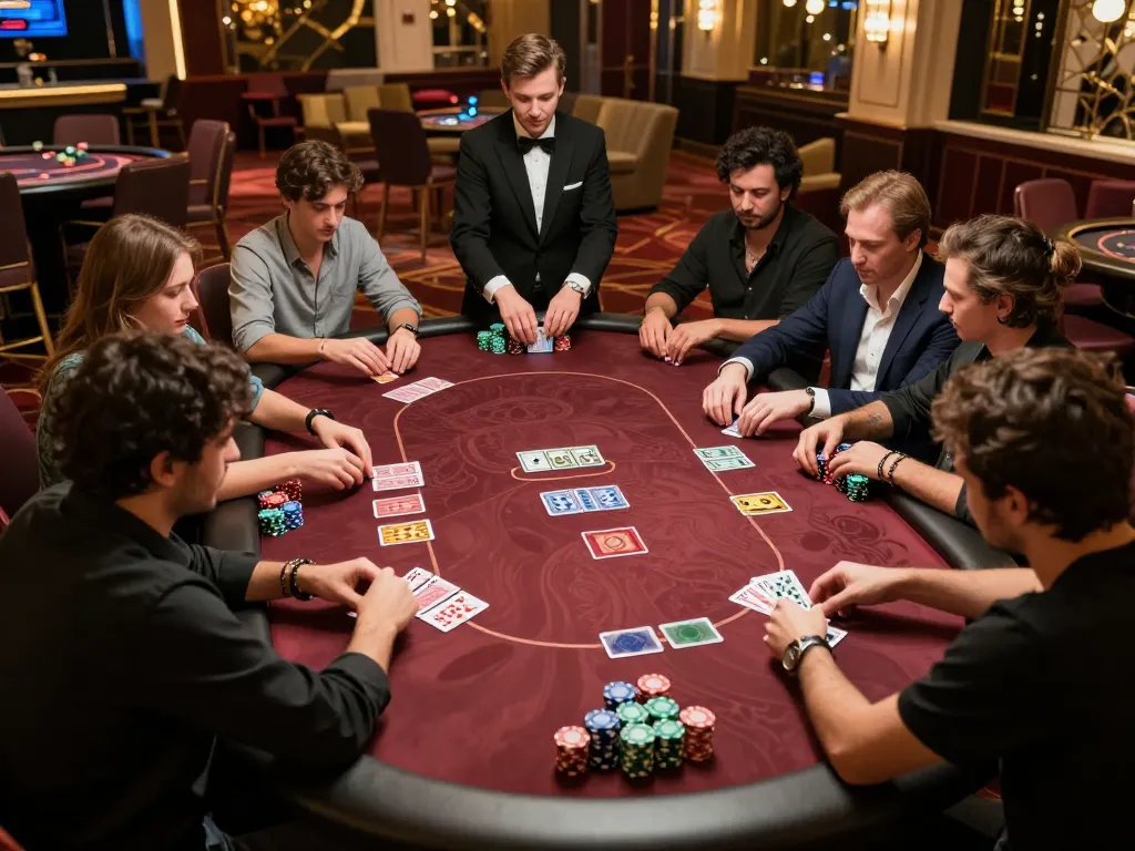 Players experience thrilling poker action at SC88 casino while focused on strategic gameplay