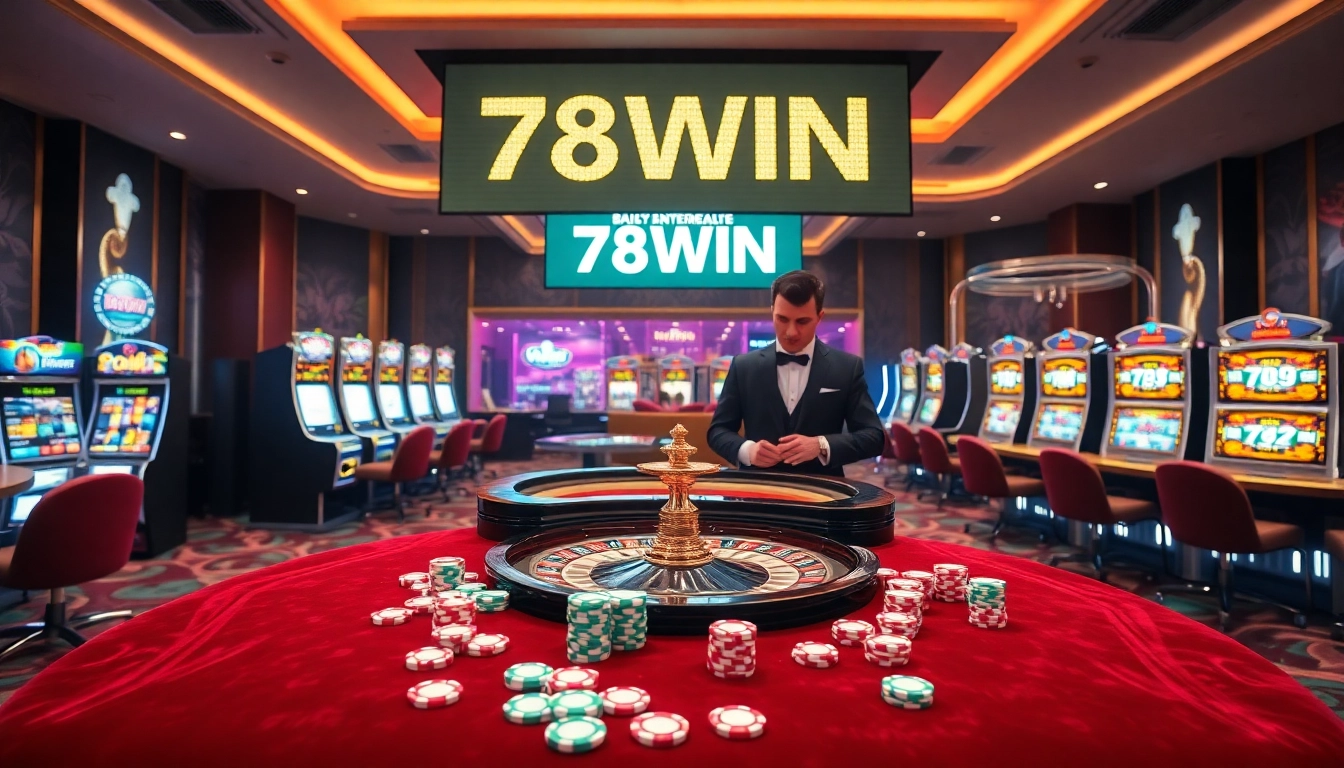 Experience thrilling gaming at 78WIN with luxurious casino visuals.