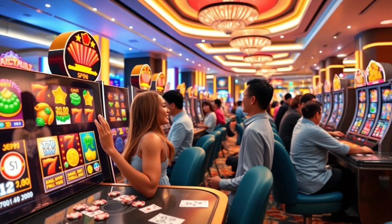 Experience thrilling online slots Malaysia with interactive gameplay in a vibrant casino atmosphere.