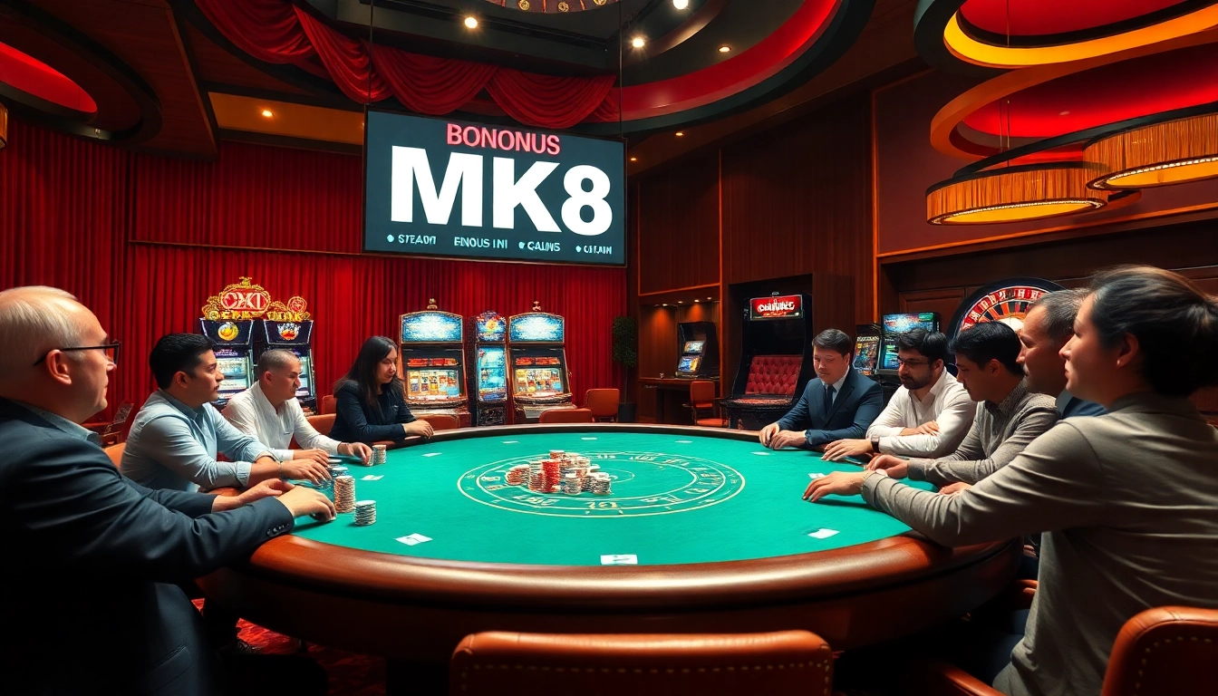 Join the excitement of MK8 เครดิตฟรี at a luxurious casino table.