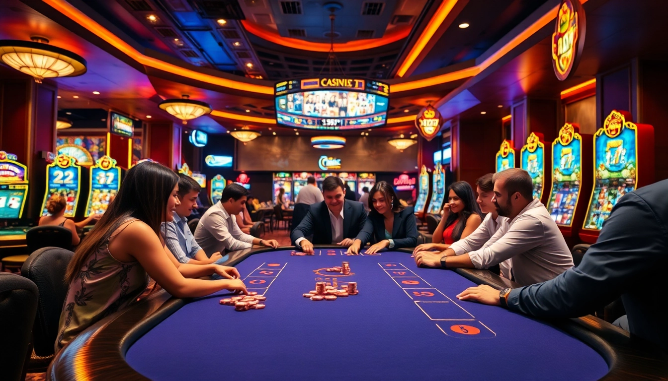 Spiele casino online beim aufregenden Spieltisch in einer eleganten Umgebung.