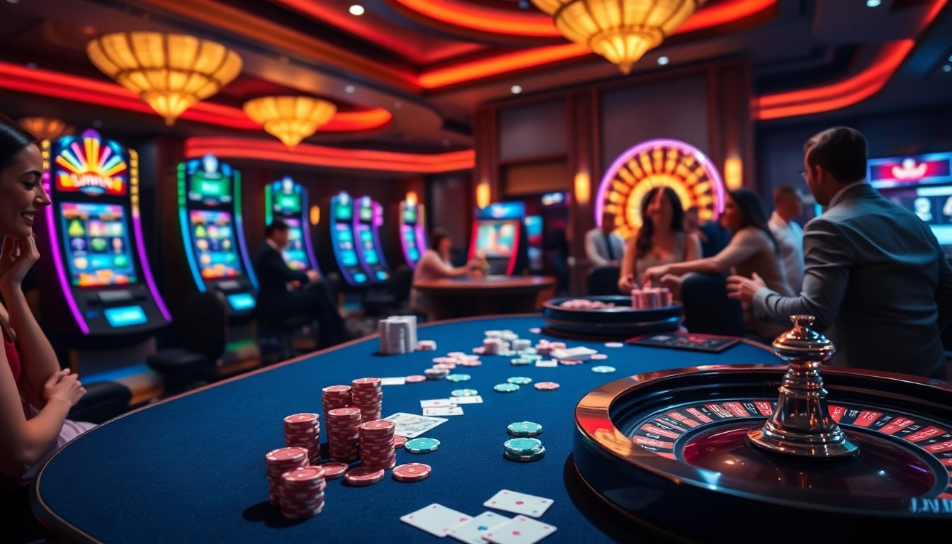 Sunwin players enjoying thrilling casino games at an upscale gaming table.