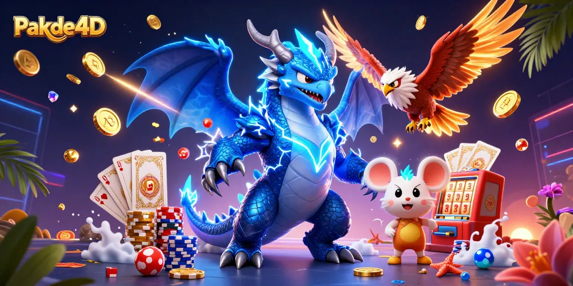 Win big with Pakde4D's thrilling lottery and poker elements, dynamic gaming atmosphere.