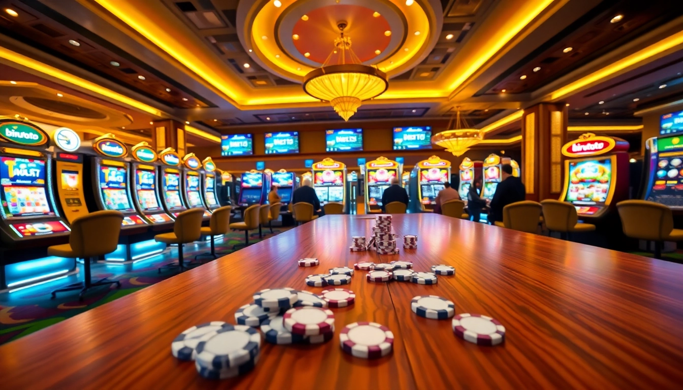 Engage with birutoto slot machines and vibrant casino floor excitement.