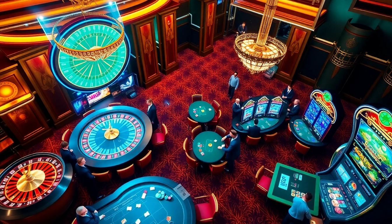 Experience the excitement of online gambling at https://mm88.sa.com/ with vibrant casino tables and slot machines.