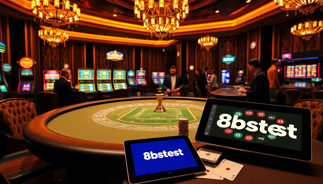 Experience high-end gaming at https://8kbest.net/ featuring exciting poker tables and vibrant slot machines.