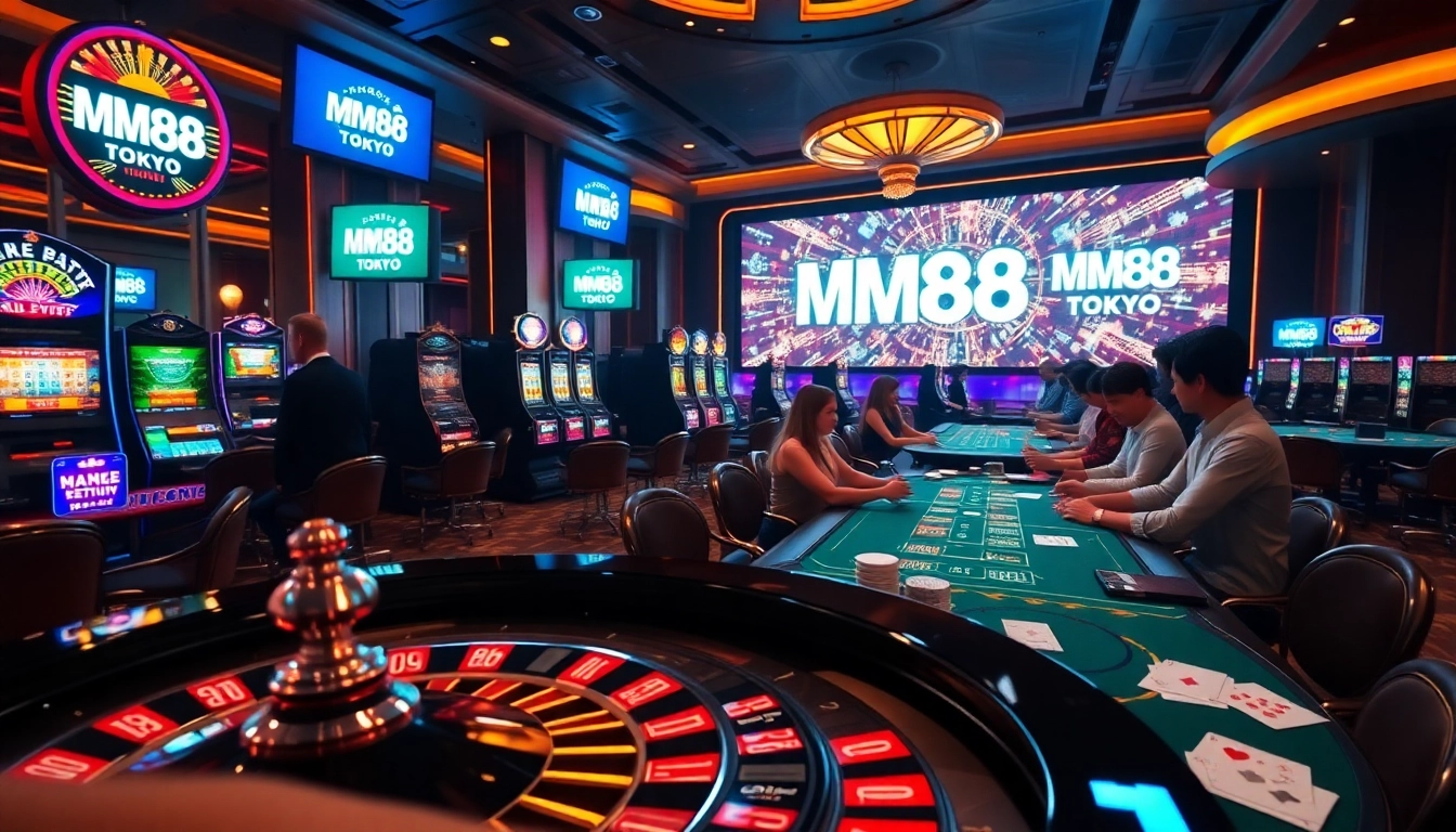 Experience the thrilling gameplay at https://mm88.tokyo/ with colorful slots and poker tables.