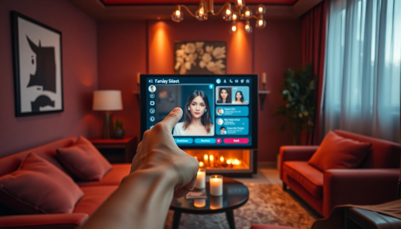 Engaging AI sexchat interaction on a cozy digital interface.