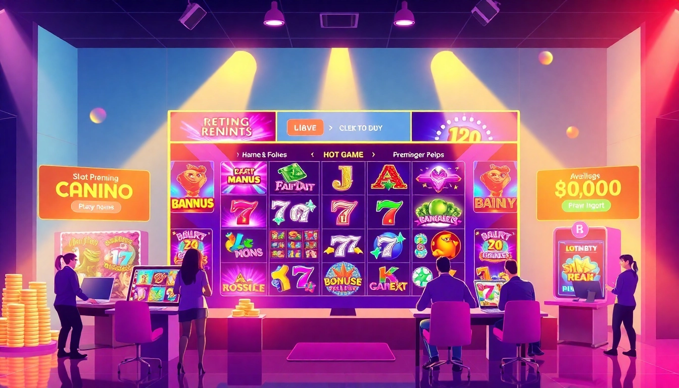 Kode4d link showcased in a dynamic online gaming interface with vibrant slot games and user engagement.