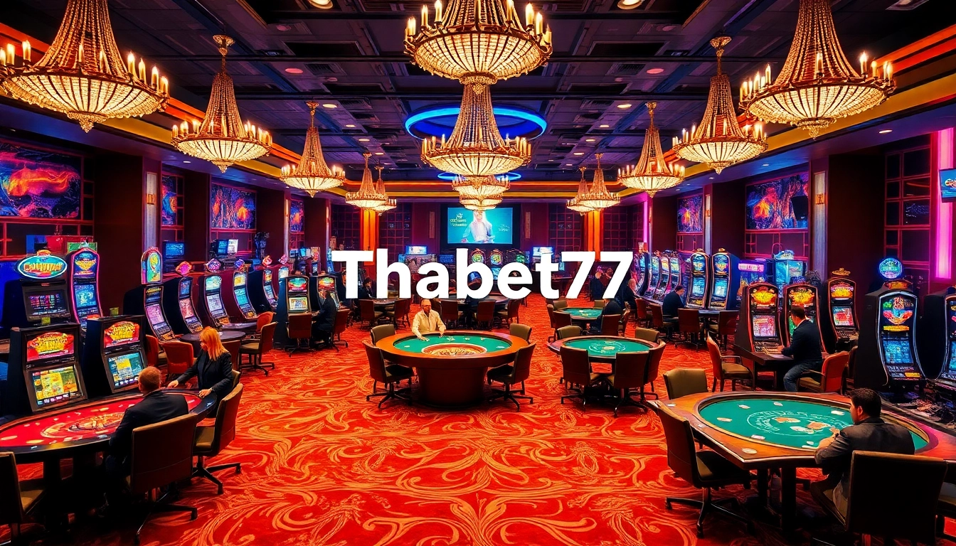 Experience the excitement of gambling at Thabet77 with diverse casino games and vibrant atmospheres.