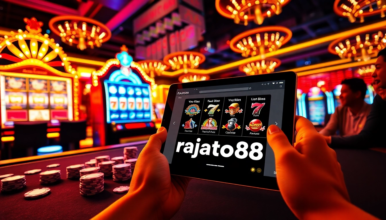 Experience thrilling moments at rajatoto88 with vibrant slot machines and gaming excitement.