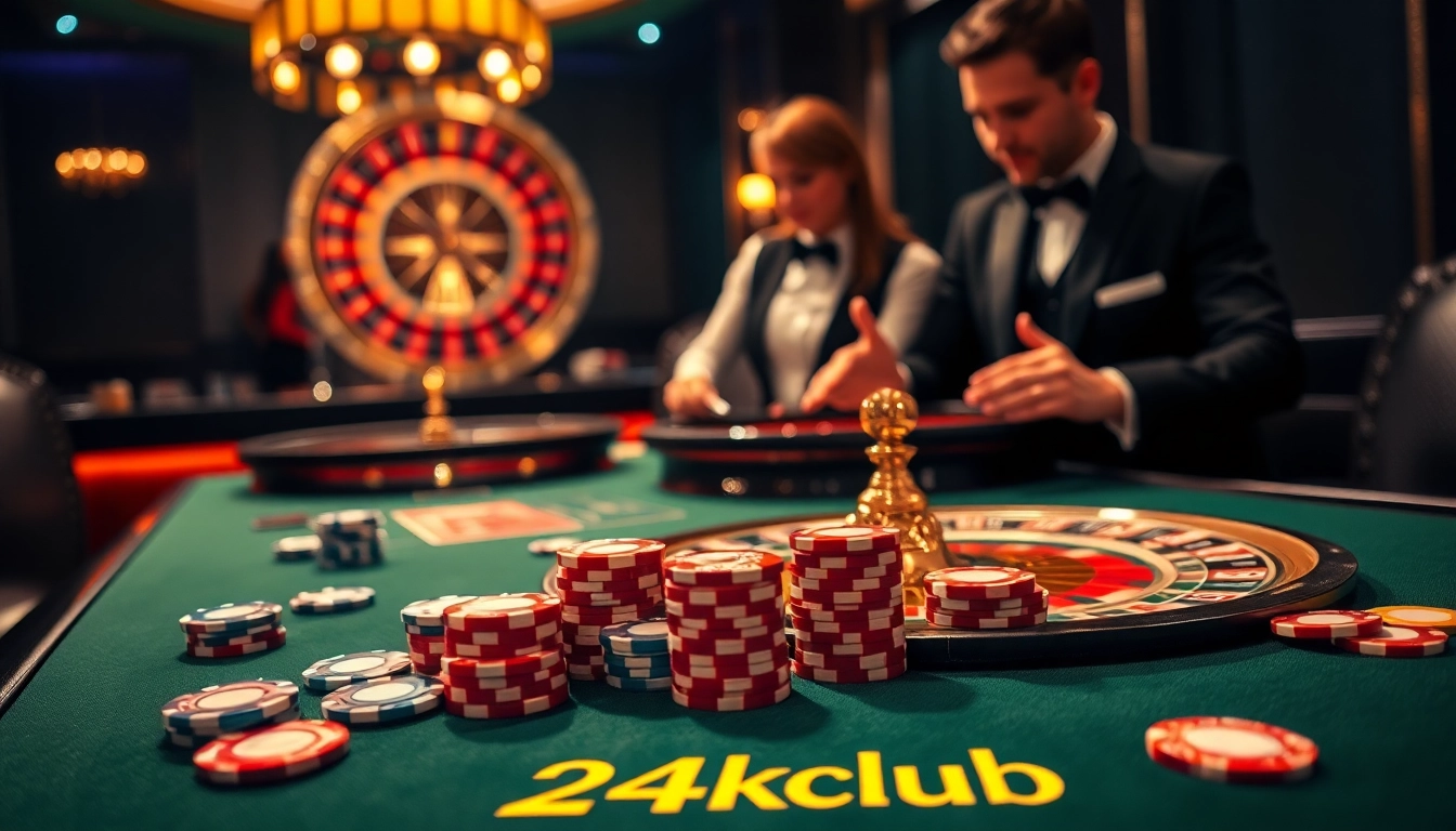 Trải nghiệm trò chơi đầy kích thích tại 24kclub với các trò poker và roulette ly kỳ trong không gian sang trọng.