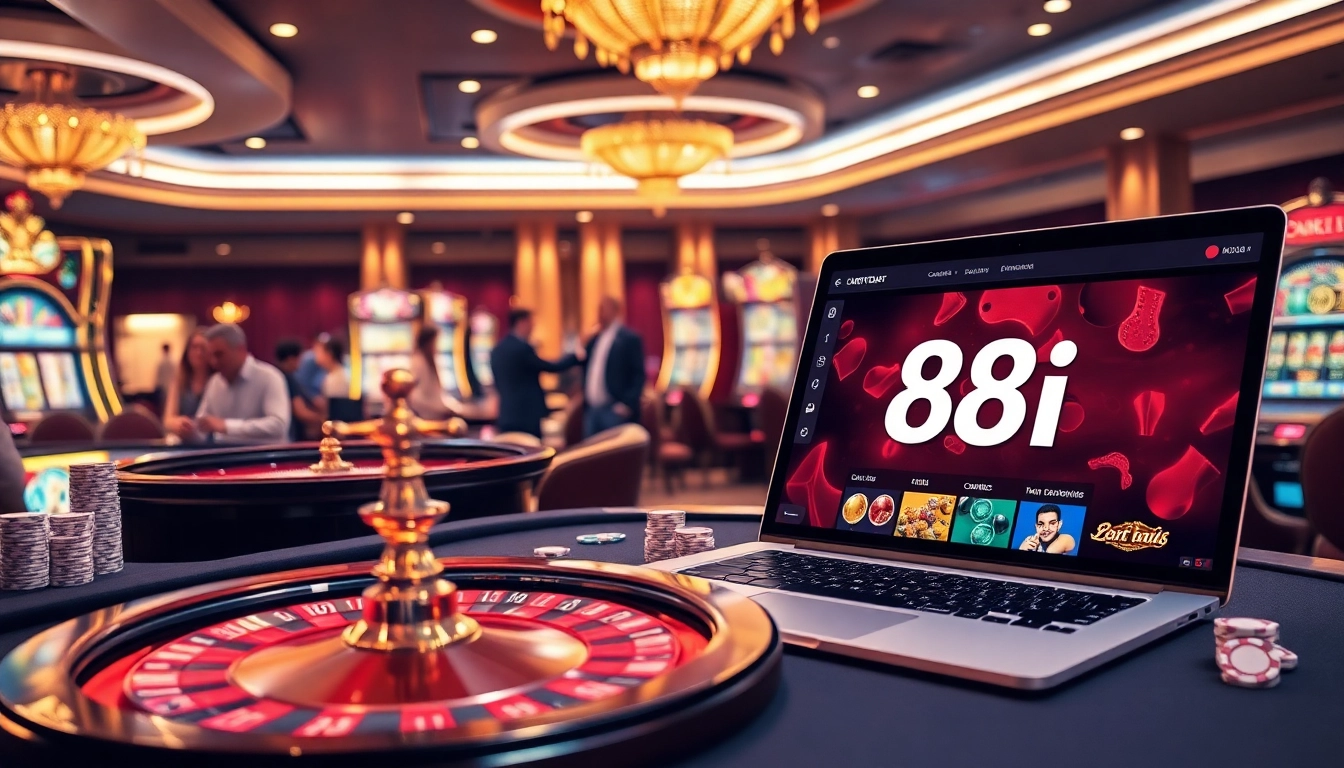 Experience the thrill of 88i with professional casino gaming visuals showcasing luxury tables and exciting gameplay.
